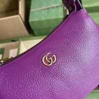 Gucci Women GG Aphrodite Mini Shoulder Bag Double G Purple Soft Leather (1)