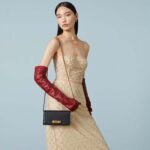 Gucci Women GG Chain Wallet Interlocking G Python Bow Black Leather - Imagen 11