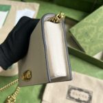 Gucci Women GG Chain Wallet Interlocking G Python Bow Light Pink Leather – Bild 5