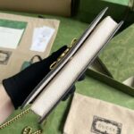 Gucci Women GG Chain Wallet Interlocking G Python Bow Light Pink Leather – Bild 4