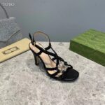 Gucci Women GG Cystal Interlocking G Sandal High 9 CM Heel - Image 6