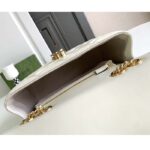 Gucci Women GG Deco Small Shoulder Bag Off White Quilted Leather – Image 6