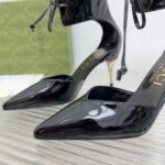Gucci Women GG High Heel Patent Pump Black Patent Leather 10 CM Heel - Image 7