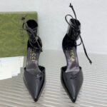 Gucci Women GG High Heel Patent Pump Black Patent Leather 10 CM Heel - Image 5