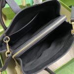 Gucci Women GG Jackie 1961 Small Natural Grain Tote Black Leather Medium Size - immagine 8