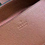 Gucci Women GG Jackie 1961 Small Natural Grain Tote Brown Leather Medium Size - immagine 10
