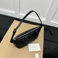 Gucci Women GG Marmont Shoulder Bag Black Matelassé Chevron Leather (6)