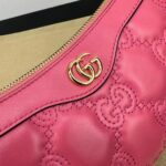 Gucci Women GG Matelassé Handbag Pink GG Matelassé Leather Zip Closure - Image 7