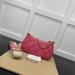 Gucci Women GG Matelassé Handbag Pink GG Matelassé Leather Zip Closure - Image 3