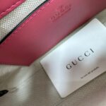 Gucci Women GG Matelassé Handbag Pink GG Matelassé Leather Zip Closure - Image 9