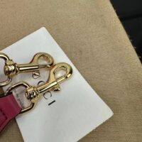 Gucci Women GG Matelassé Handbag Pink GG Matelassé Leather Zip Closure (1)
