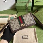 Gucci Women Ophidia GG Mini Bag Beige Ebony GG Supreme Canvas Double G - Image 2