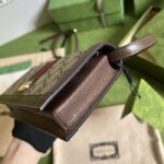 Gucci Women Ophidia GG Mini Bag Beige Ebony GG Supreme Canvas Double G - Image 5