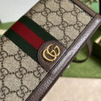 Gucci Women Ophidia GG Mini Bag Beige Ebony GG Supreme Canvas Double G (1)