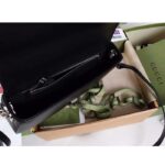 Gucci Women Petite GG Small Shoulder Bag Black Leather Double G - immagine 10