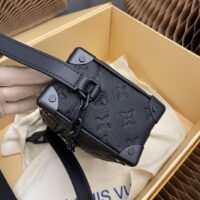 Louis Vuitton LV Men Mini Soft Trunk Bag Black Taurillon Cowhide Leather (2)