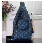 Louis Vuitton LV Unisex Duo Slingbag Navy River Blue Calf Leather - Image 2
