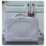 Louis Vuitton LV Unisex Handle Soft Trunk Optic White Calf Leather - Image 3