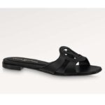 Louis Vuitton LV Unisex Isola Flat Mule Svart Kalvskinn Circle Signature