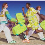 Louis Vuitton LV Unisex Keepall Bandoulière 50 Lime Green Monogram Playground Coated Canvas - Bild 11