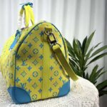 Louis Vuitton LV Unisex Keepall Bandoulière 50 Lime Green Monogram Playground Coated Canvas - Bild 5
