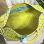 Louis Vuitton LV Unisex Keepall Bandoulière 50 Lime Green Monogram Playground Coated Canvas - Bild 6