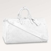 Louis Vuitton LV Unisex Keepall Bandoulière 50 Optic White Calf Cowhide Leather (1)