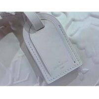 Louis Vuitton LV Unisex Keepall Bandoulière 50 Optic White Calf Cowhide Leather (1)