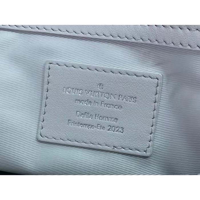 Louis Vuitton LV Unisex Keepall Bandoulière 50 Optic White Calf Cowhide Leather (5)