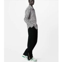 Louis Vuitton LV Unisex LV x YK LV Trainer Sneaker Green Calf Leather Rubber (10)
