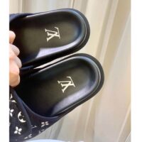 Louis Vuitton LV Unisex Miami Mule Black Mini Monogram Textile Anatomic Micro (2)