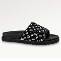 Louis Vuitton LV Unisex Miami Mule Black Mini Monogram Textile Anatomic Micro (2)