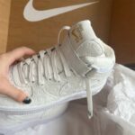 Louis Vuitton LV Unisex Nike Air Force 1 Sneaker Monogram Embossed White Calf Leather - Bild 7