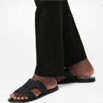 Louis Vuitton LV Unisex Oasis Mule Black Grained Calf Leather Rubber Outsole - Image 15