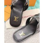 Louis Vuitton LV Unisex Oasis Mule Eclipse Black Monogram Grained Calf Leather Rubber – Bild 7