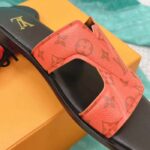 Louis Vuitton LV Unisex Oasis Mule Orange Monogram Grained Calf Leather Rubber - Bild 9