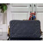 Louis Vuitton LV Unisex Soft Trunk Wearable Wallet Dark Shadow Gray Calf Leather - Imagen 2