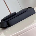 Louis Vuitton LV Unisex Trio Messenger Bag Black Calf Leather Cowhide – Image 8
