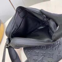 Louis Vuitton LV Unisex Trio Messenger Bag Black Calf Leather Cowhide (1)