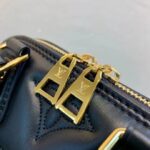 Louis Vuitton LV Women Alma BB Handbag Black Quilted Embroidered Smooth Calf Leather - Bild 7