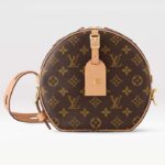 Louis Vuitton LV Damen Boite Chapeau Souple MM aus monogrammiertem Canvas-Braun