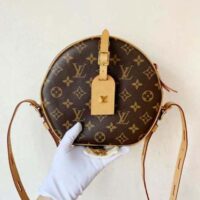 Louis Vuitton LV Women Boite Chapeau Souple MM in Monogram Coated Canvas-Brown (16)