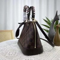 Louis Vuitton LV Women Braided Alma BB Brown Damier Ebene Coated Canvas (2)