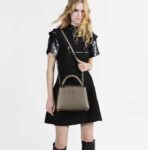 Louis Vuitton LV Women Capucines BB Hand Bag Etain Metallic Gray Taurillon Leather - Image 13