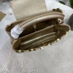 Louis Vuitton LV Women Capucines BB Hand Bag Etain Metallic Gray Taurillon Leather - Image 6