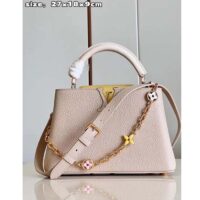 Louis Vuitton LV Women Capucines BB Handbag Beige Pink Taurillon Leather (4)