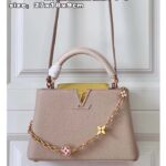 Louis Vuitton LV Women Capucines BB Handbag Beige Pink Taurillon Leather - Bild 2