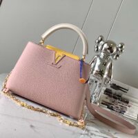 Louis Vuitton LV Women Capucines BB Powdered Beige Taurillon Leather (1)