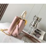 Louis Vuitton LV Women Capucines BB Powdered Beige Taurillon Leather - Imagen 4