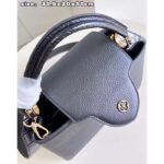 Louis Vuitton LV Women Capucines MM Handbag Black Taurillon Cowhide Leather - Image 6
